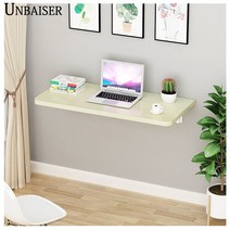 UNBAISER 접이식 작은 휴대용 가정용 다이닝 식탁 다용도 창가 테이블 탁자 6가지 벽 부착 효율, 120*50 원각 K 거치대(색상 비고)