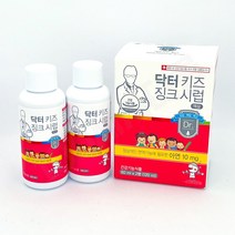에프앤디넷 닥터 키즈 징크시럽 액상 아연 영양제 아기 유아 어린이 성장기 키즈 면역 60ml X 2병 총 120ml 1박스, 60ml x 2병 1박스