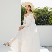여성 셀프웨딩 드레스 오프숄더 롱원피스 스위트러브 H215