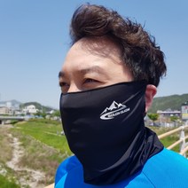귀에거는 여름 워머 자전거 마스크 쿨링 소재 냉감 썸머워머 라이딩 싸이클, 블랙