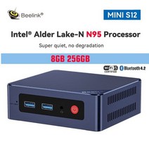 Beelink-Mini S GK 미니 인텔 셀러론 J4125/N5095 S12 N95/N100 PC 윈도우즈 11 8GB 128GB WIFI5 게이머 컴퓨터 VS GK3V Pro, CHINA, UK, N95 8GB 256GB