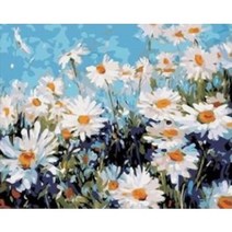 예스아트 DIY 명화 유화 그리기 세트 40*50 캔버스형 (명화 엽서 구성), 들꽃