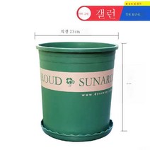 ZZJJC 화분 대전다육플라스틱 특대호 월계다육분재 화분수지갤런 화분, 하이 2갤런 [구경 23cm] 2개담는다., 화분 받침대 없음(비료 보내기)