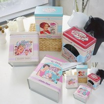 TWKL 디저트 티 커피믹스 다용도 틴케이스, 베이지(컵케익)