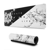 디자인 키보드마우스 경량 흑백 벚꽃 Mousepad 사용자 정의 홈 컴퓨터 키보드 패드 데스크 매트 노트북 소, 02 Size 700x300x2 mm, 한개옵션1, 한개옵션2