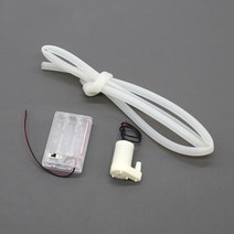 Micro Submersible Pump DC 3V-5V Silent Motor Water Small 80-100L/H Fountain Vertical Horizontal 4.5V, 03 Pump battery box