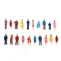 테라리움/디오라마- 컬러 사람 인체모형 5종, E타입_1:100(20p), 1개