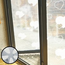겨울 창문 베란다 단열시트 패턴 에어캡 뽁뽁이(8패턴) 카페 발코니 인테리어, 꽃(핑크)-1mx10m