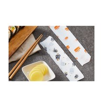 김밥종이 200매 포장지 식품지 코팅지 노루지 유산지 코팅페이퍼, 단무지김밥, 1개