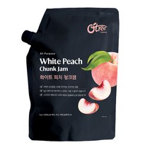 오트리푸드 화이트피치 청크잼 1kg, 단품