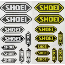 쇼에이 2색 조합스티커 컬러스티커, 3.SHOEI 스티커 / 화이트(글자 블랙)