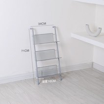 신문가판대 매거진랙 ins풍 포토존 잡지꽂이 잡지거치대 리플렛거치대 마켓제이씨, 2.3단 벽면 잡지꽂이 하나 (잡지 제외)