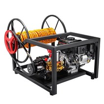 동력 고압 스프레이 소독 정원 충전식 살수기, 튜브가 없는 디젤 엔진 고출력 자동 와인딩 튜브