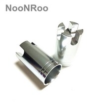 알루미늄 Gimbals 막대 성분/낚시대 건물, ID 23.5mm, Silver