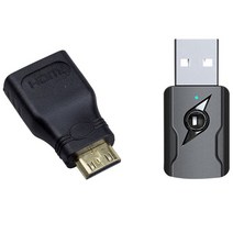 무선영상송수신기 표준 hdmi 호환 케이블 어댑터 앰프에 연결하는 미니 hdmi 포트 1개 1 세트 usb 블루투스 5.0 무선 송신기 수신기 5