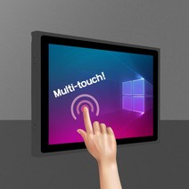 22인치 산업용 판넬 컴퓨터 패널 PC 일체형 터치모니터 다크그레이, 1세트
