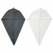 이케아 트레텐 헤어타올랩 2P 다크그레이 화이트 26.5x72cm, 1개