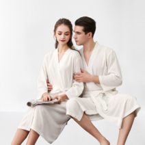 똑소녀 프리미엄 호텔 샤워가운 여름용 (남여공용), XXXL, 화이트