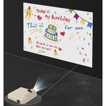 슈가제니 생일 축하 현수막 배너 프로젝트 미니빔+AA 건전지 3개, B_해피생일