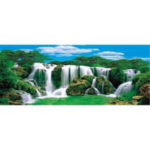 란이네 보석십자수 풍경화 산수화 폭포 diy키트 220402467, 180*90cm, 원형비즈