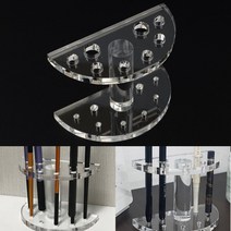 반원 투명 아크릴 화장 붓 아이라이너 꽂이 붓거치대