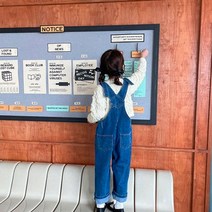 어반래빗 데님오버롤 유아 아동 주니어청바지 아기면바지