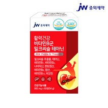 JW중외제약 활력 비타민b 밀크씨슬 테아닌 고함량비타민b군 복합비타민B군 컴플렉스 수용성 60정 B1 B2 B6 B12 나이아신 판토텐산 비오틴 엽산, 1개