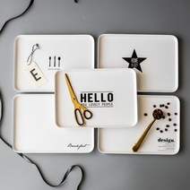 북유럽 미니 쟁반 식빵 서빙 커피 티 모닝 트레이