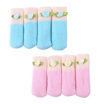 리플러스 의자 발 커버 꽃 16P (4개입 4세트), 꽃스카이 4세트