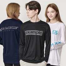이그잼플 남여공용 레귤러핏 울트라 드라이 기능성 쿨론 긴팔티 4종 택1 L~4XL 빅사이즈 가능