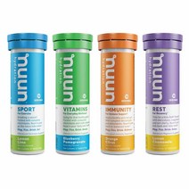 Nuun 컴플리트 팩 스포츠 비타민 면역 음료 태블릿 혼합 42피스 세트 헬스 보충제 부스터