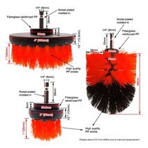 3 Pcs Drill Brush Auto Set Power Scrubber Car Cleaning Detailing Tools Brush Car Wash Accessories Br, 01 3 pcs set