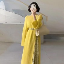 2023 플라워 나시 레몬 원피스