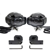 [해외]오토바이 안개등 야마하 가와사키 bmw 혼다 ktm atv utv 용 usb 충전기가있는 범용 22-40mm ip65 led 오토바이 헤드 라이트, 주황색