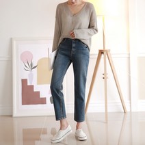 똥배 안녕 세상 편한 일자 청바지