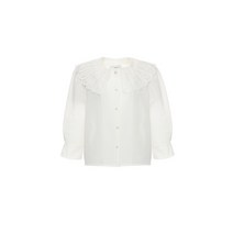 (정품)샤틴 [SATIN] 레이스 빅카라 블라우스 S232C281