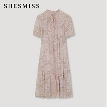 SHESMISS_02 [쉬즈미스] 리본 스트랩 쉬폰 원피스_SWWOPM21180_LP