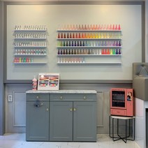 선반킹 네일선반 폭이좁은 철제 피규어 선반 벽선반, 백색무광 600mm