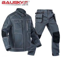 자동차 정비복 작업복 수리 팀복 화가 긴팔 차량, Gray jacket pants_190