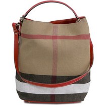 버버리 3945728 AAWUF 6126T 캔버스체크 애쉬비 호보백 미듐