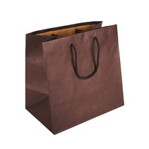 도시락 쇼핑백 밤색 대 26x25x16 - 1매