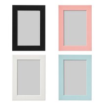 카페 사각사진액자 10x15cm 그림 파스텔 거치 걸이, 색상, 라이트블루