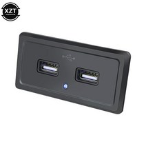 차크닉 차박 필수 용품 캠핑카 개조 충전기 DC5V31A 12V 듀얼 USB 포트 충전 소켓 액세서리 RV 모터홈 캠핑 캐러밴 버스 마린