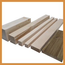 각목 다루끼 목재 재단 각재 DIY 나무 원목, 스프러스 60mm x 60mm, 1500mm