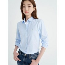 [빈폴레이디스] [Essential] 스카이 블루 옥스포드 솔리드 클래식핏 셔츠 (BF2764UE1Q)