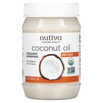 Nutiva 누티바 유기농 코코넛오일 정제 444ml(15fl oz) MCT오일 고약사 약들약