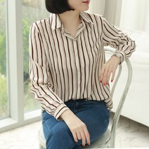 [웬디즈갤러리]테리 스트라이프 블라우스 CBL105