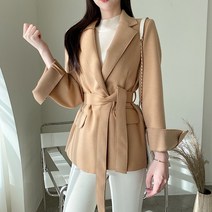 [디어세라] 가격실화/국내제작 모노 핸드메이드 울 모직 스트랩 벨트 코트 4color