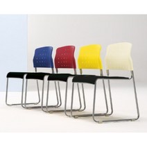 국내제작 회의실 강당 수납용이 쿠션의자 거실 음악학원 콘도 사무실 침실, 레드블랙