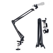 ERV347185탁상고정용 2단관절 마이크 거치대 스탠드, 단일옵션
